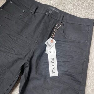 Purple Men's Black Jeans